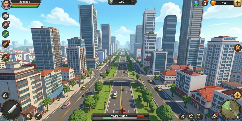 Tampilan awal game yang penuh warna dan menarik.