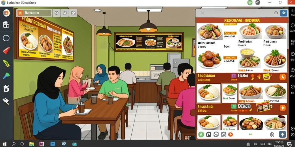 Tampilan antarmuka yang user-friendly.