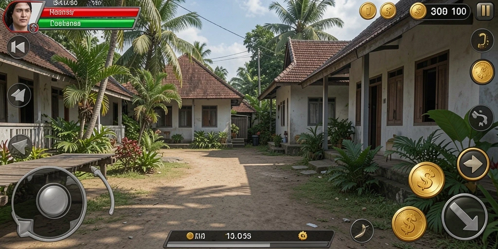 Tampilan karakter samurai yang epik dan detail.