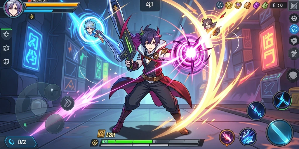 Tampilan awal game Z18 dengan karakter utama.